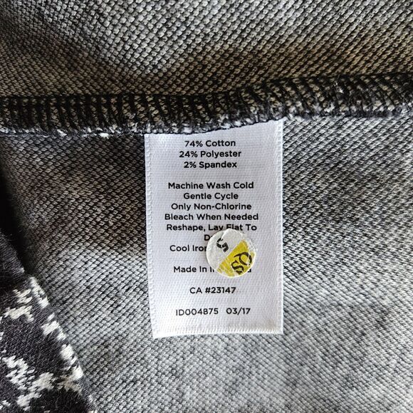 Talbots Women’s Size 8 Black White  Dress Geometric Pattern Ponte Sheath Stretch - Picture 3 of 5